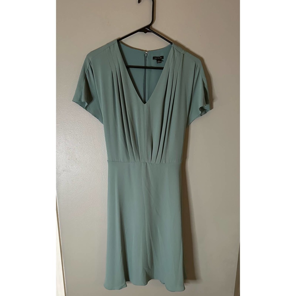 Ann Taylor Sage Green Mini Dress